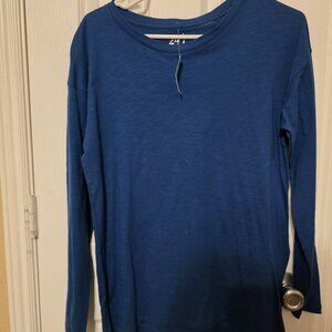 Maurice's Blue  24/7 Long Sleeve T-Shirt XL